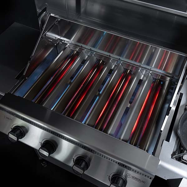 800° Powerzone (Seitenbrenner, Infrarotbrenner) für den 4 Brenner Gasgrill Hermann XL Deluxe von Schickling