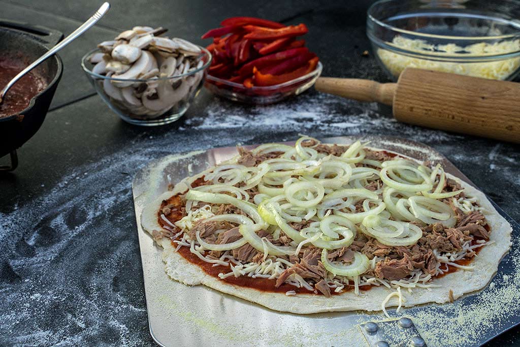 Pizza Variationen vom Grill