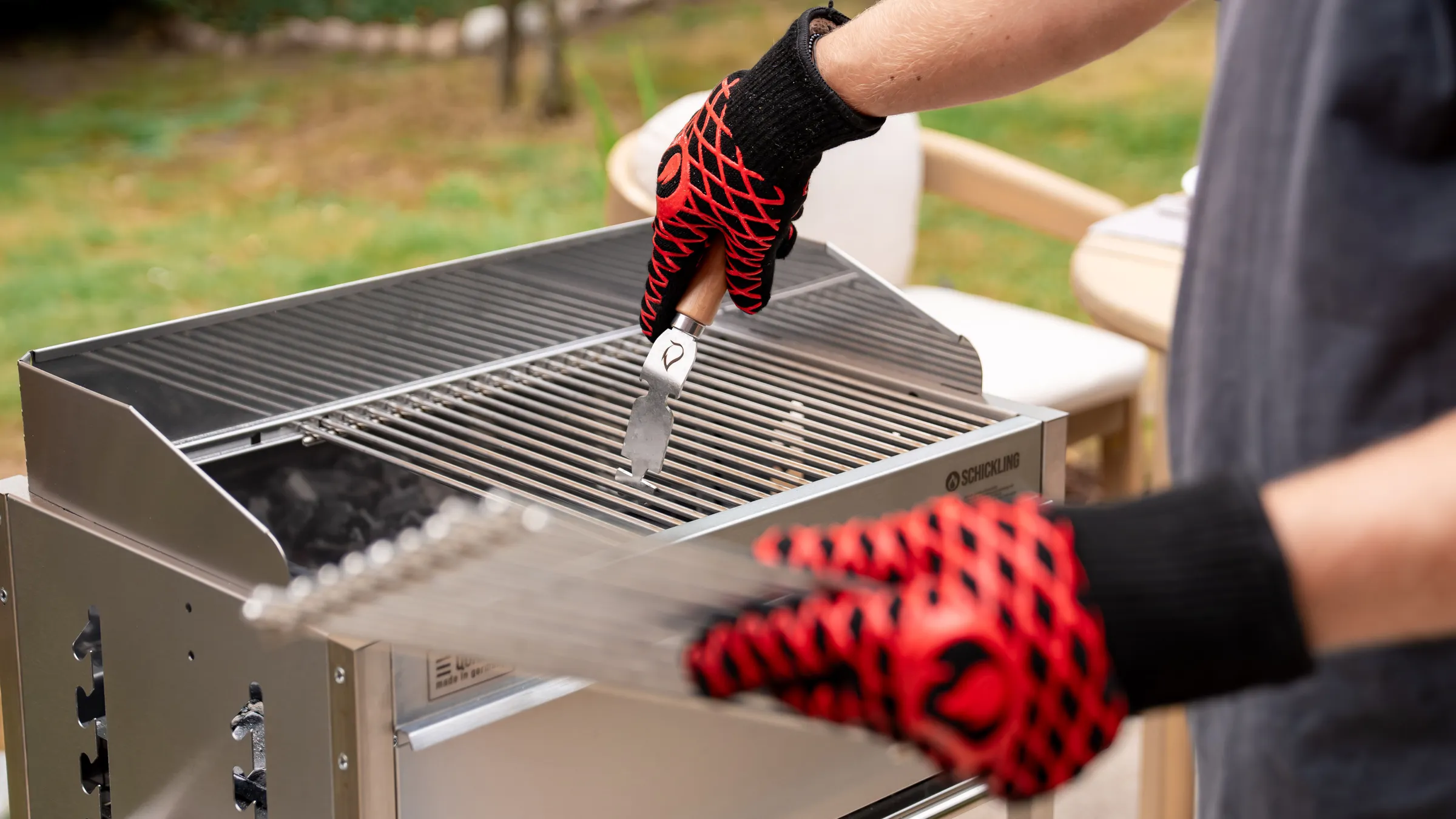 Breiter Spachtel in Action