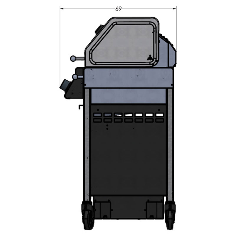 Big Rocket Highend Gasgrill - Maße