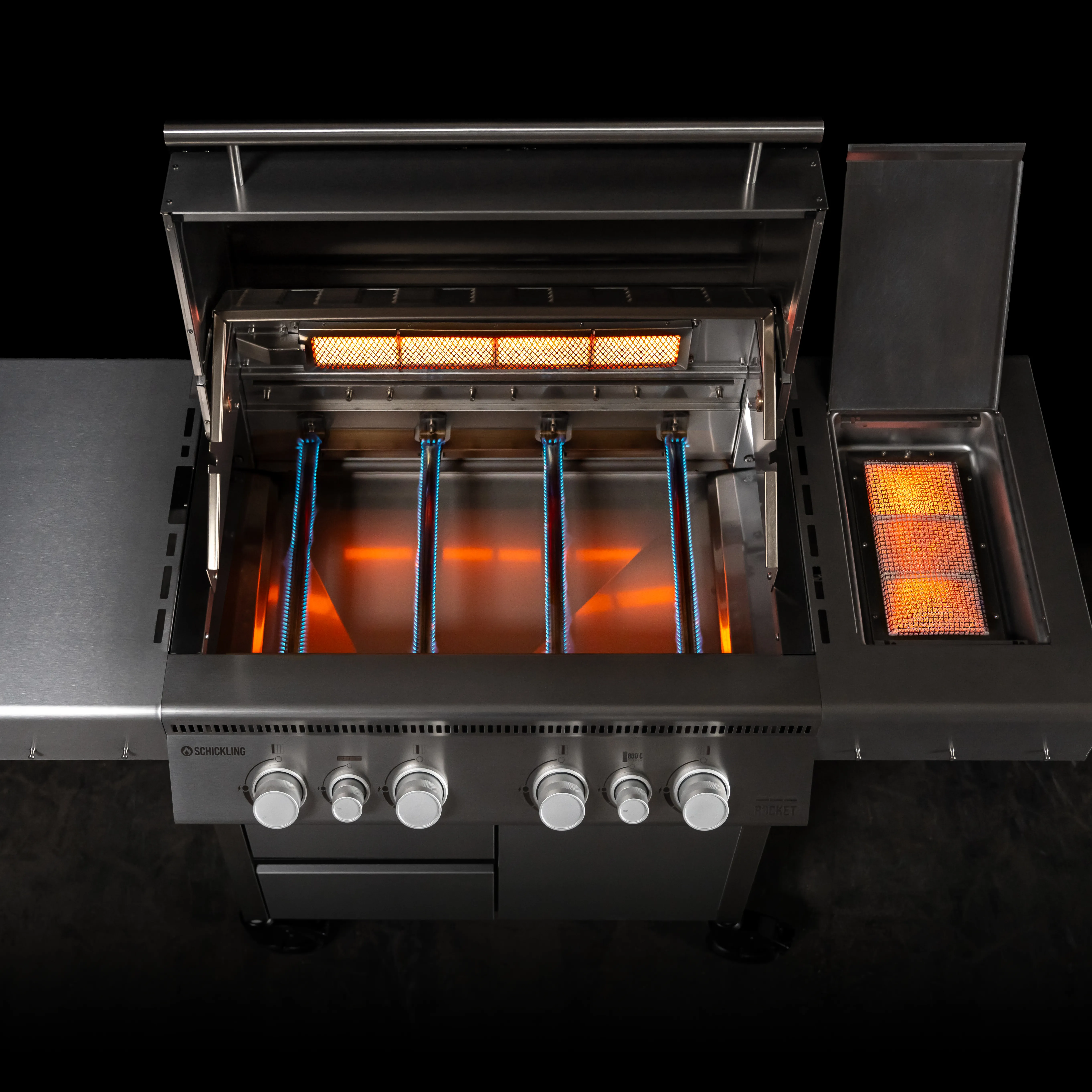 Actionbild vom Gasgrill Rocket