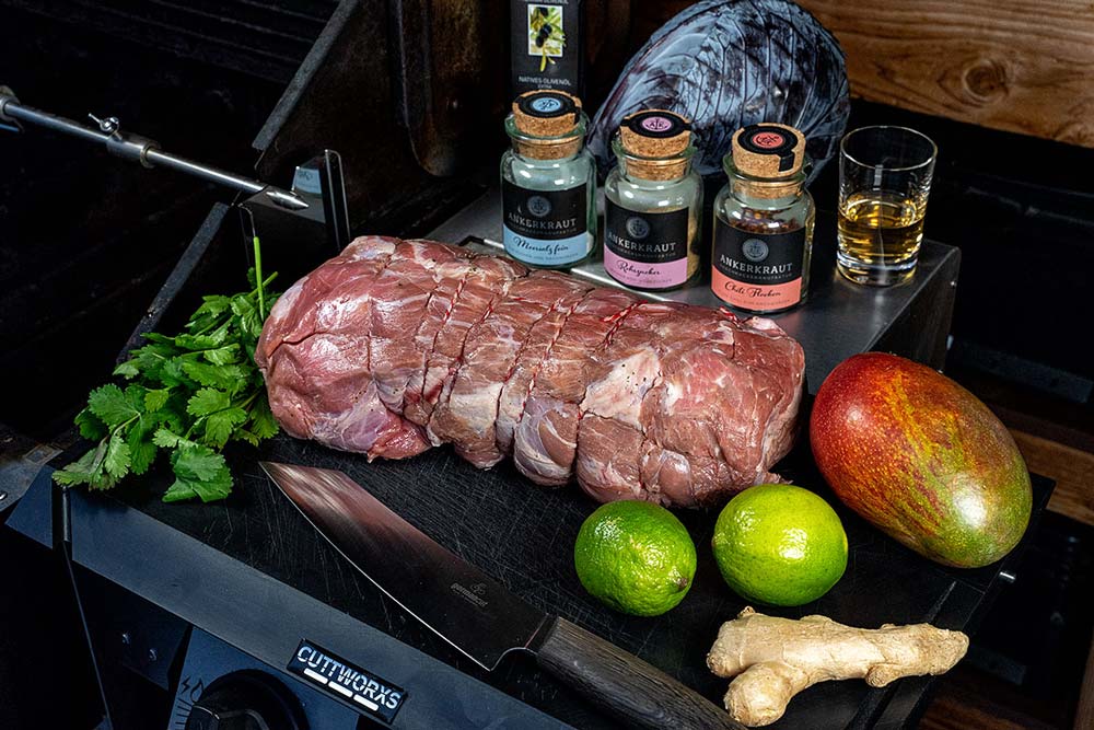 Zutaten für Kalbsrollbraten vom Grill