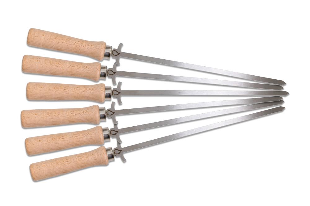 Grillspieß 6er Set aus Edelstahl Grillspieß 6er Set aus Edelstahl