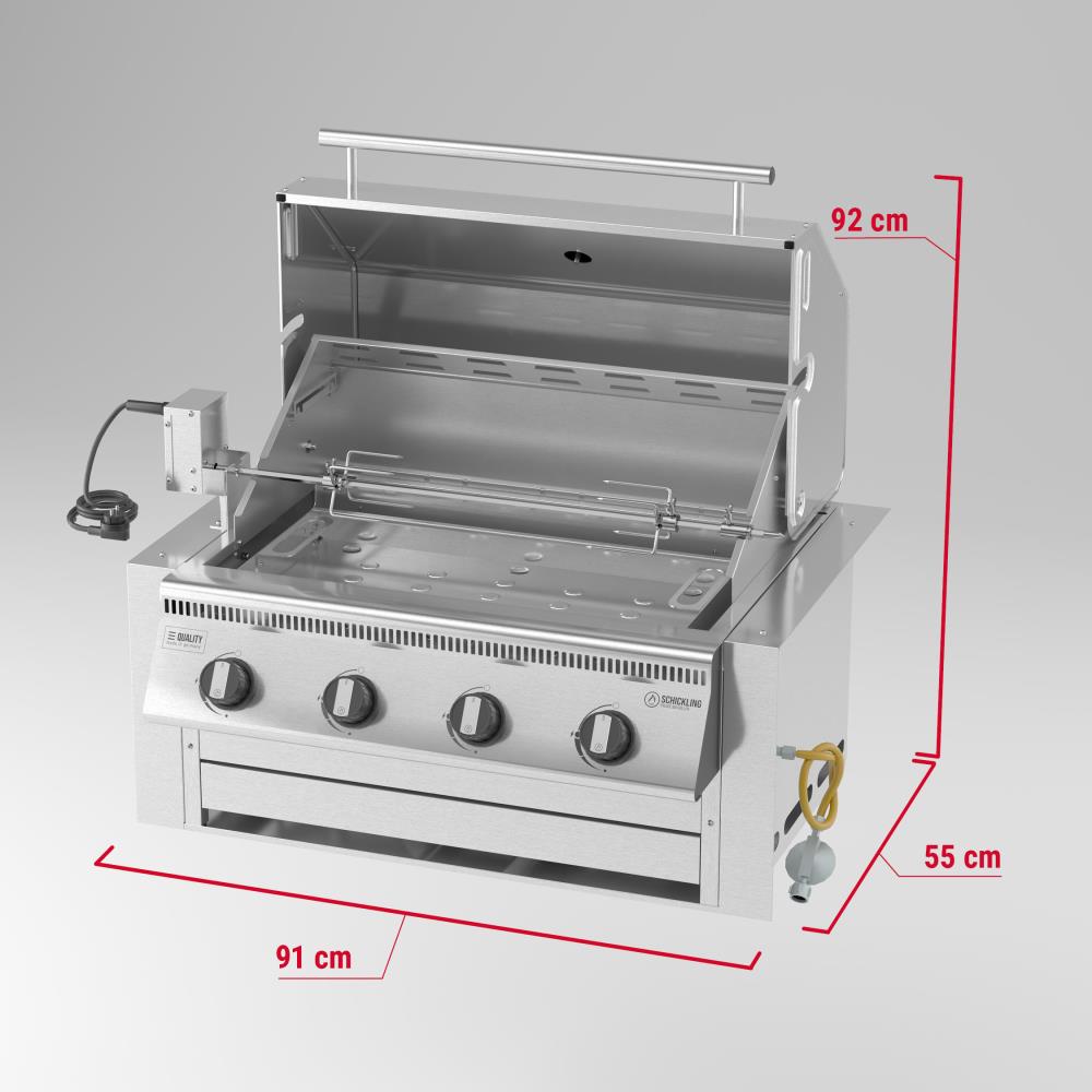 Abmessungen: Einbau Gasgrill Hermann XL - Pro Abmessungen: Einbau Gasgrill Hermann XL - Pro