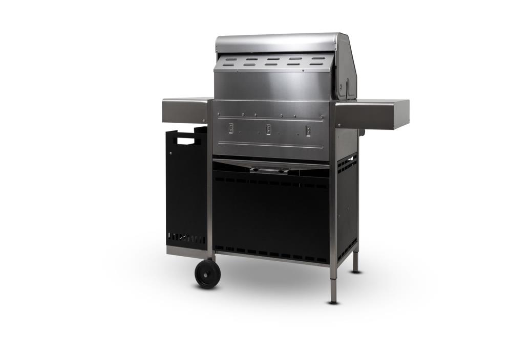 Die angebaute Gasflaschenhalterung am Henry L von hinten Die angebaute Gasflaschenhalterung am Henry L von hinten