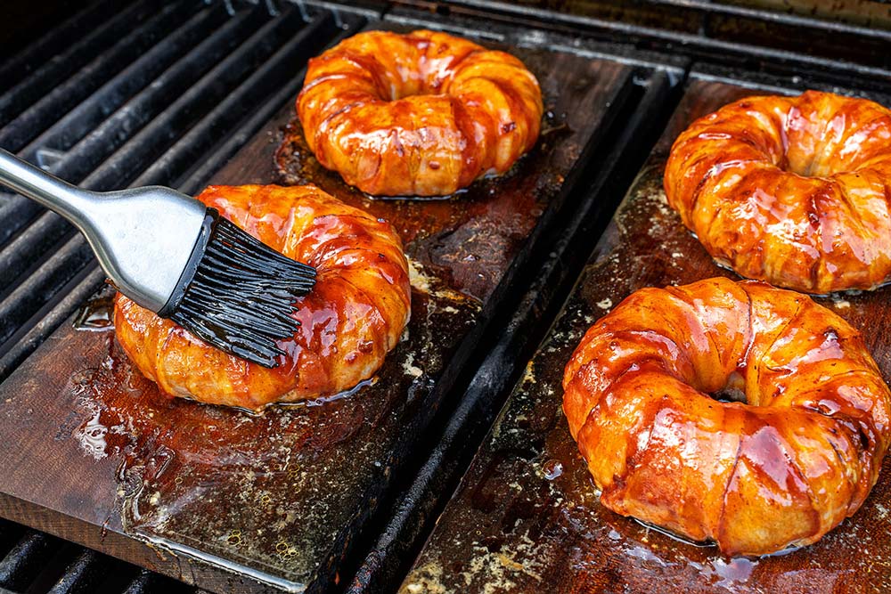 BBQ-Sauce auftragen