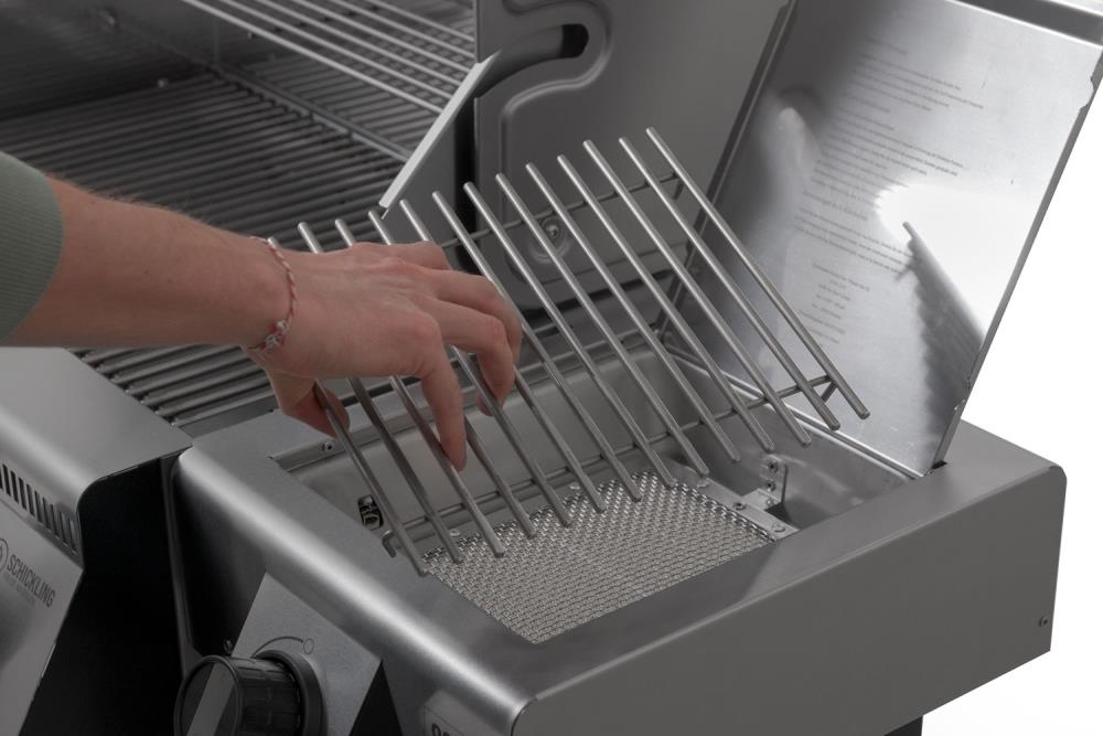 Grillfläche der Powerzone: 23,5 x 27,5 cm Grillfläche der Powerzone: 23,5 x 27,5 cm