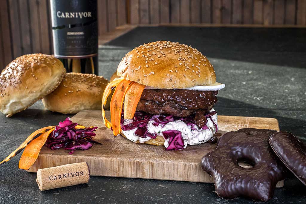 Rezept: Black Angus Weihnachtsburger mit Lebkuchensauce