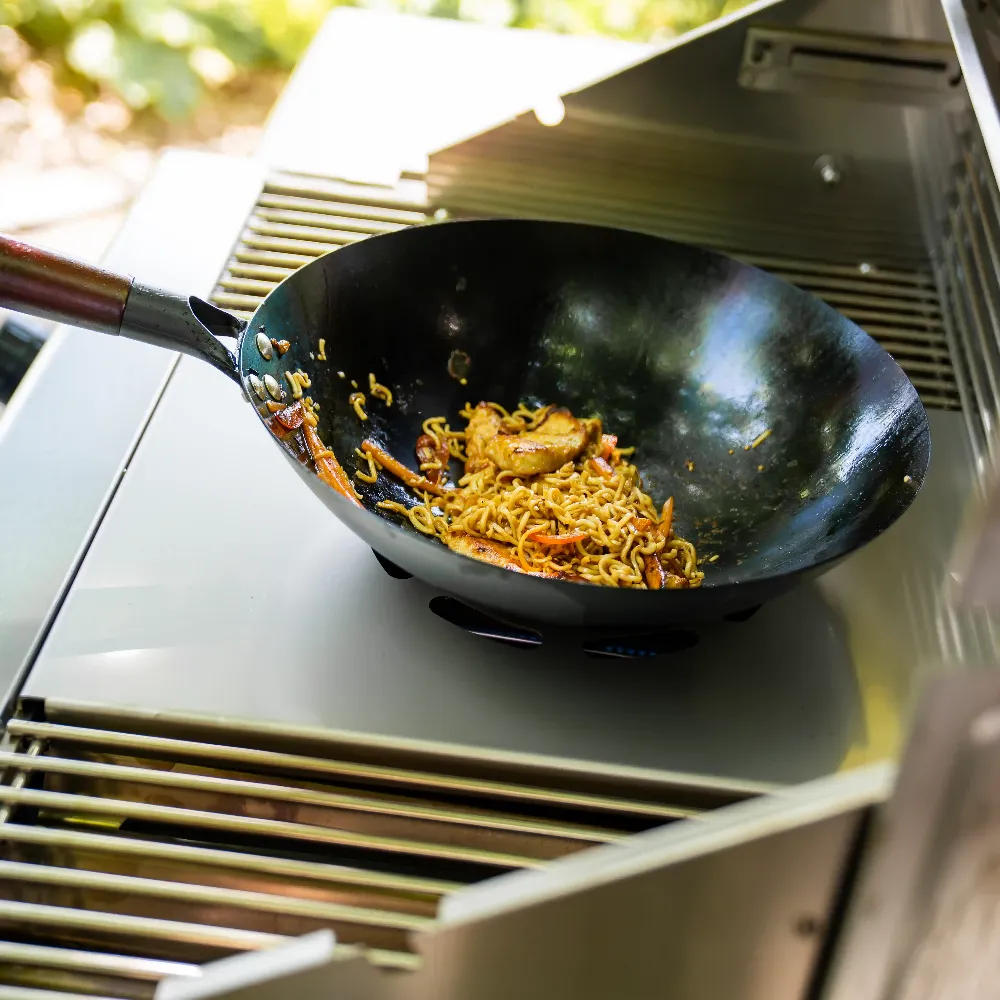 Wok 30cm mit Auflage - L