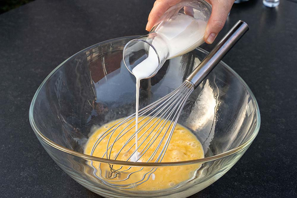 Eier verquirlen