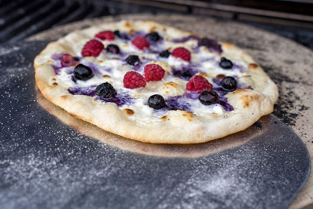 Pizza entnehmen