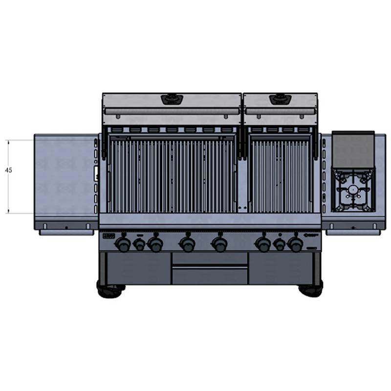 Big Rocket Highend Gasgrill - Maße