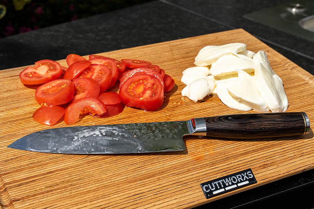 Tomaten und Mozzarella