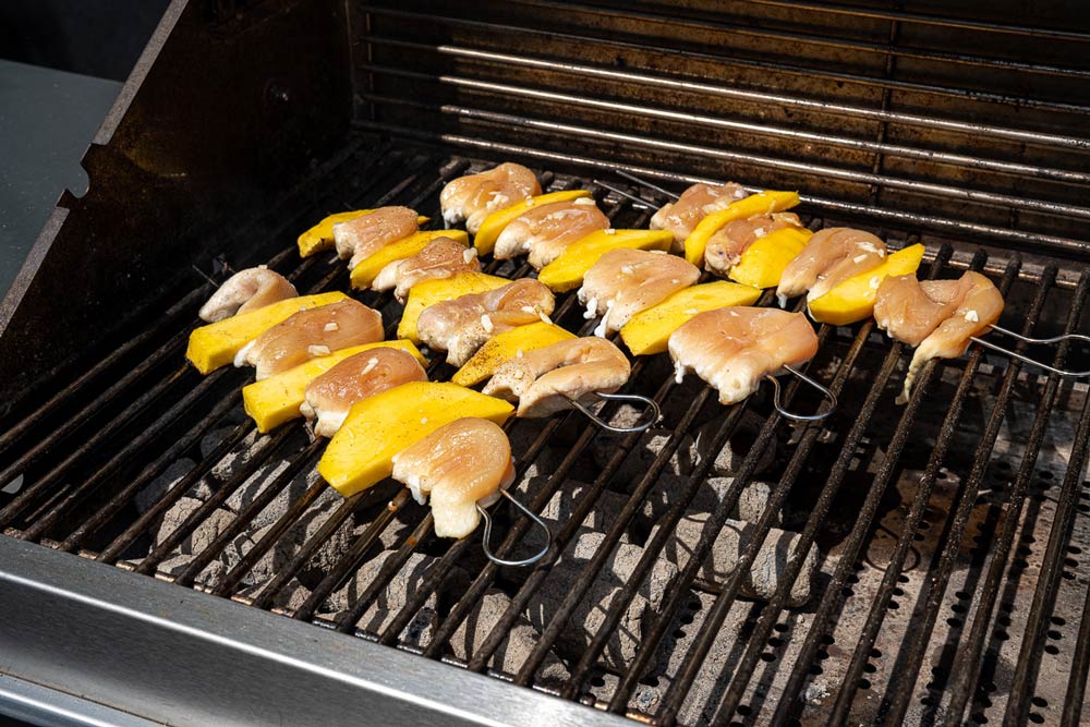Spieße angrillen