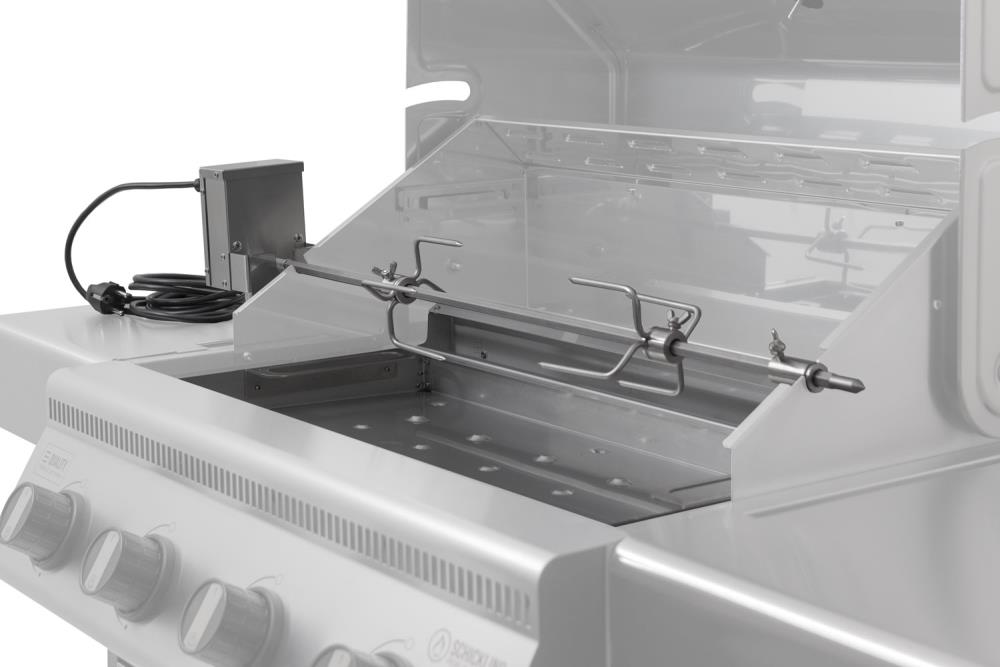 Drehspieß mit Heckling und 5 Watt Motor für den Gasgrill Hermann XL Drehspieß mit Heckling und 5 Watt Motor für den Gasgrill Hermann XL