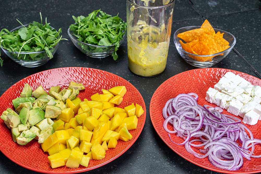 Salat kalt stellen