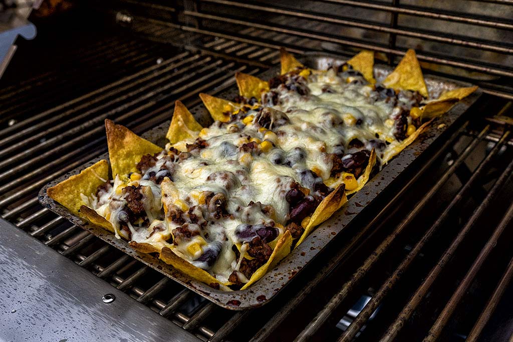 Überbackene Tacos vom Grill