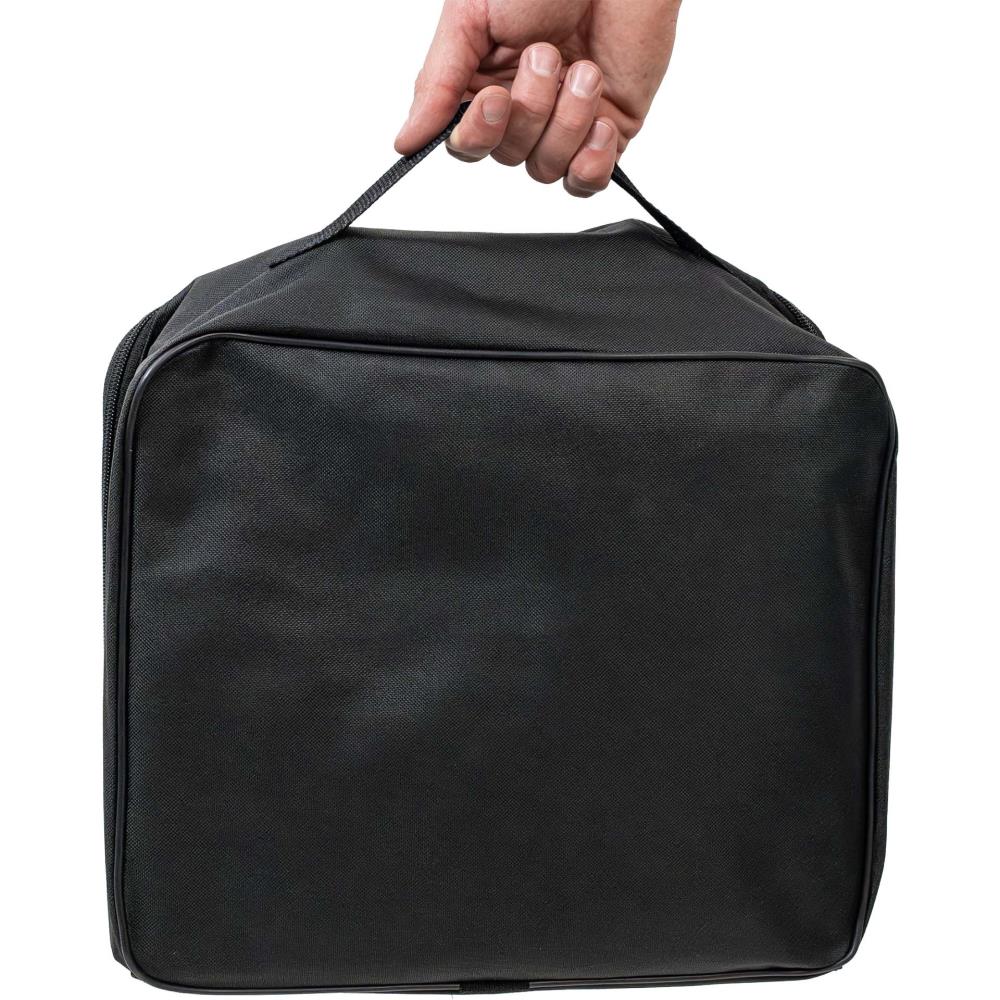 Die Haube kommt in praktischer Tasche Die Haube kommt in praktischer Tasche