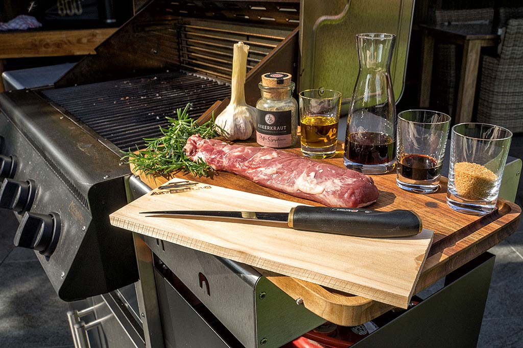 Zutaten für Duroc Schweinefilet an Balsamico-Rosmarin-Marinade