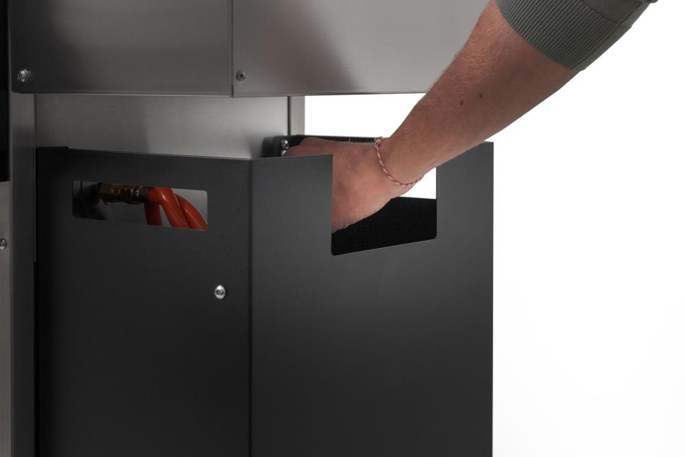 Seitlicher Eingriff: Öffnet und schließt den Gashahn einfach und komfortabel Seitlicher Eingriff: Öffnet und schließt den Gashahn einfach und komfortabel