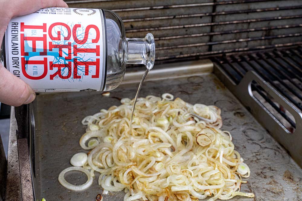 Mit Gin ablöschen
