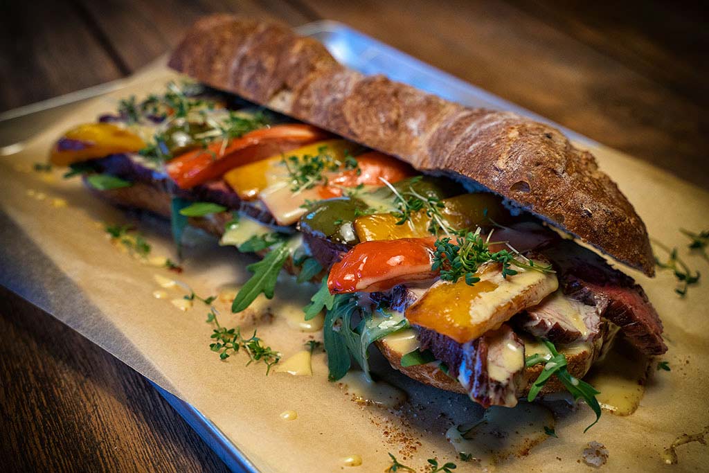 Flank Steak Sandwich – Jacks Creek Black Angus Rezept vom Grill
