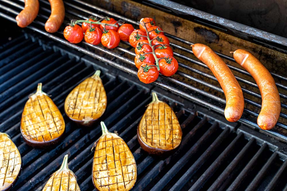 Käsekrainer grillen