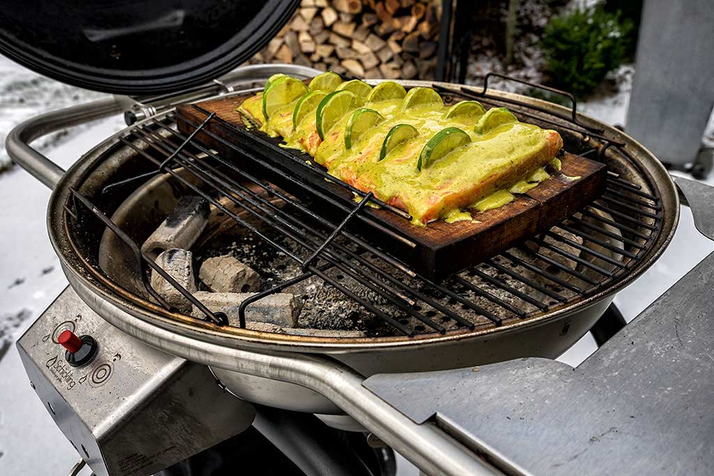 Lachs glasieren
