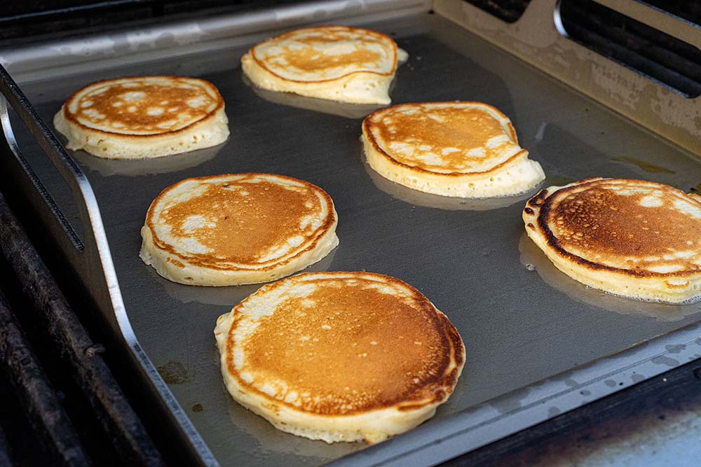 Pancakes ausbacken