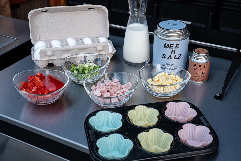 Zutaten für Muffins betreitstellen
