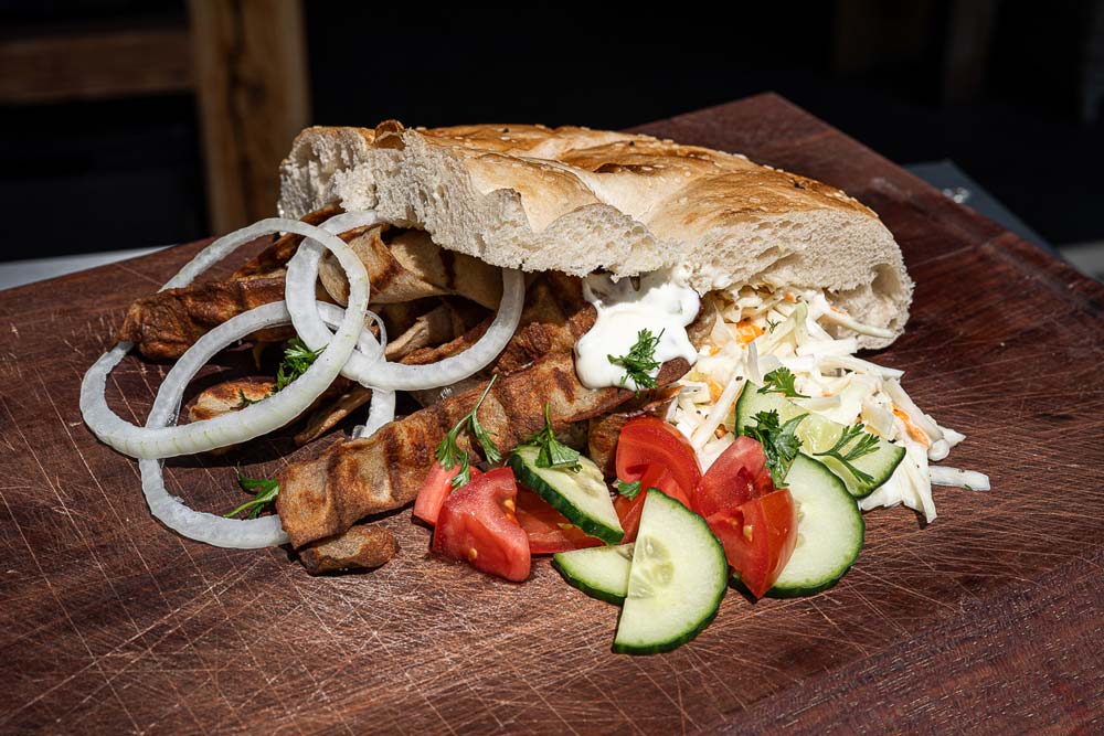 Bratwurst Döner vom Grill
