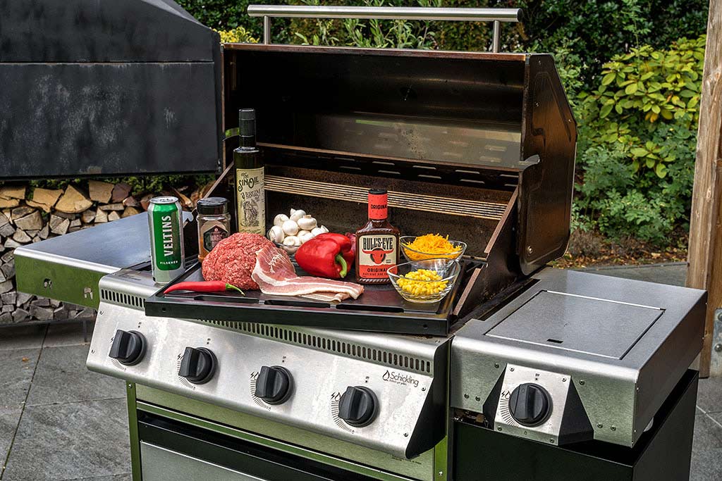 Zutaten für Beer Can Burger