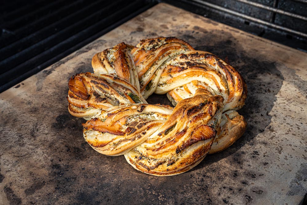 Lachszopf backen