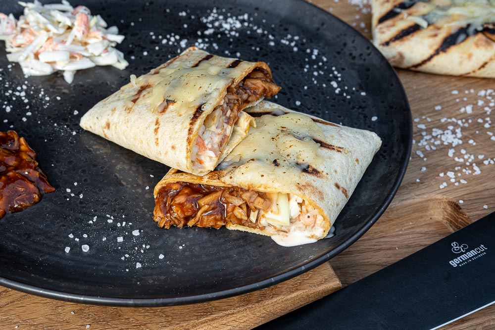 Pulled Mushroom Wraps
