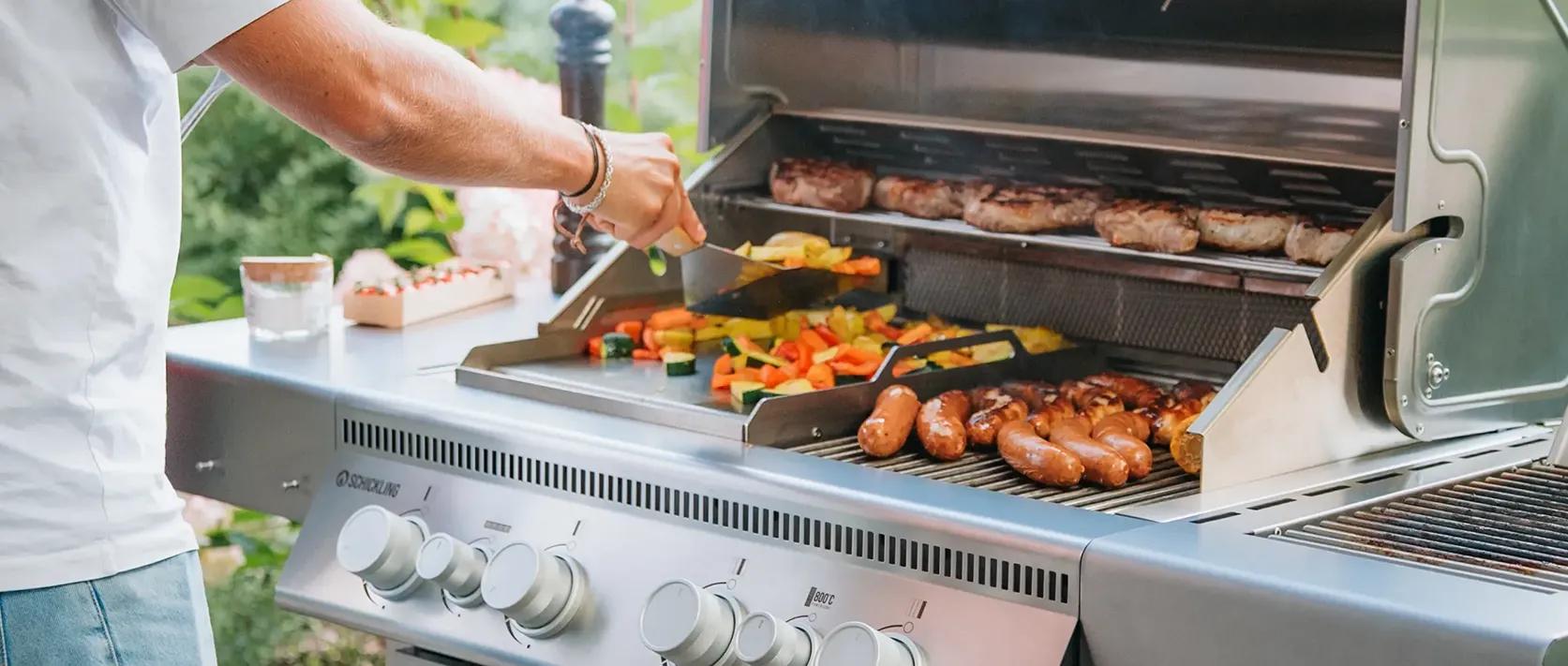 Grillen auf dem Rocket