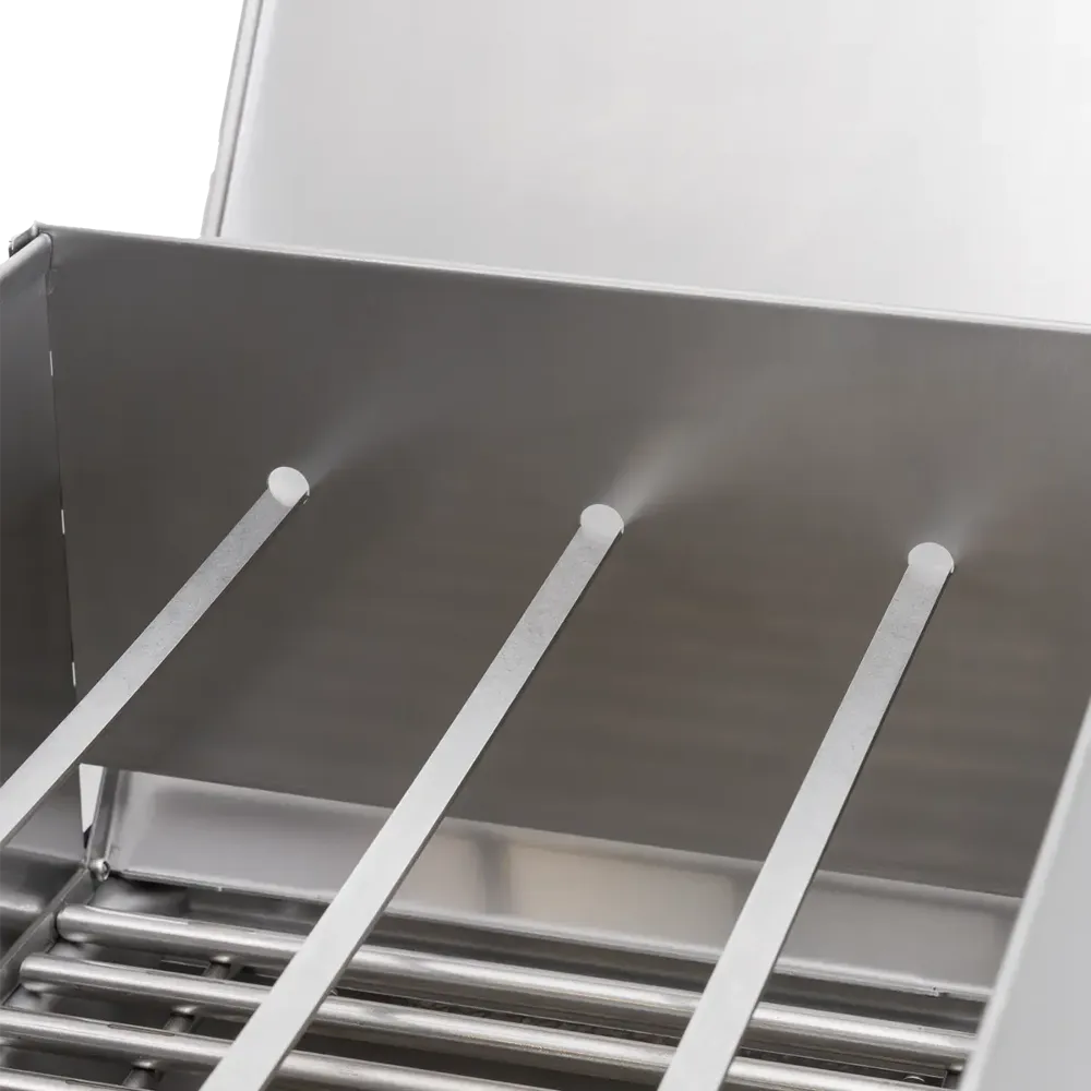 Spritzschutz 800°C Zone + 3 Grillspieße - für Rocket