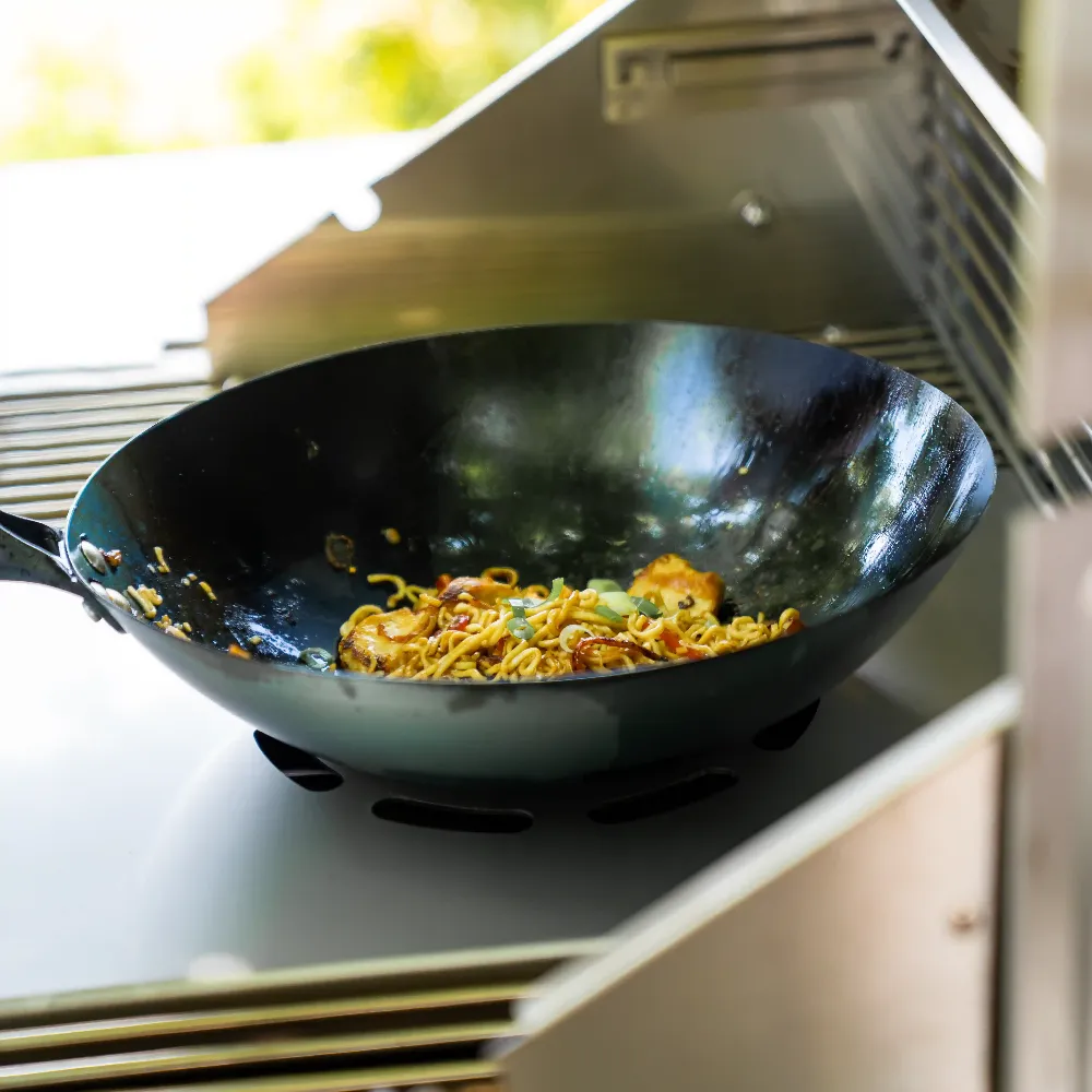 Wok 30cm mit Auflage - L