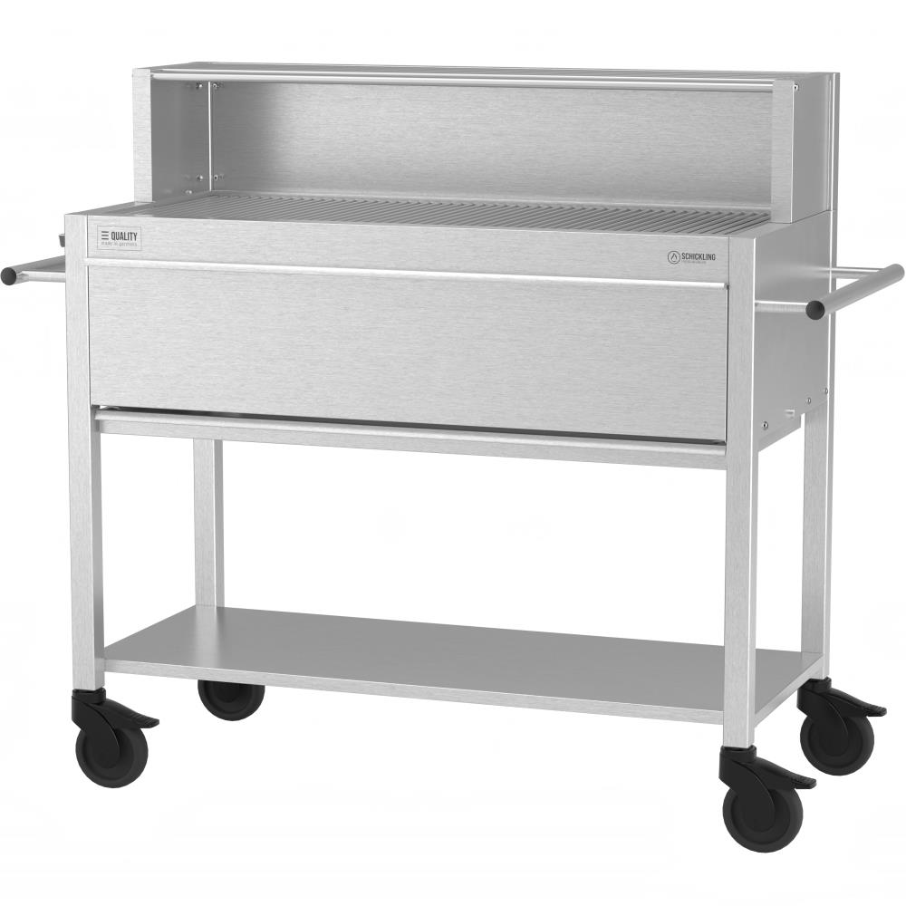 Edelstahlgrill Profistar - Gastro Edelstahlgrill Profistar - Gastro, 107 x 45 cm Grillfläche, 4-fache Höhenverstellung