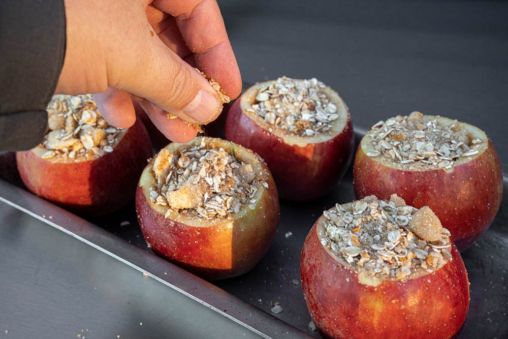 Äpfel füllen