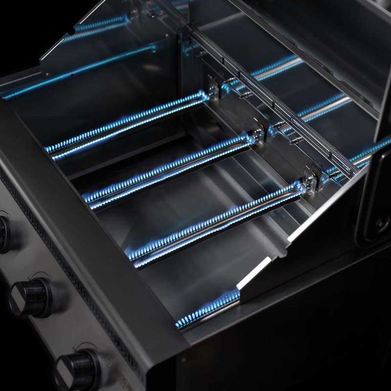 Der Einbau Gasgrill Hermann XL - Pro hat 4 x 5 kW Brenner Der Einbau Gasgrill Hermann XL - Pro hat 4 x 5 kW Brenner