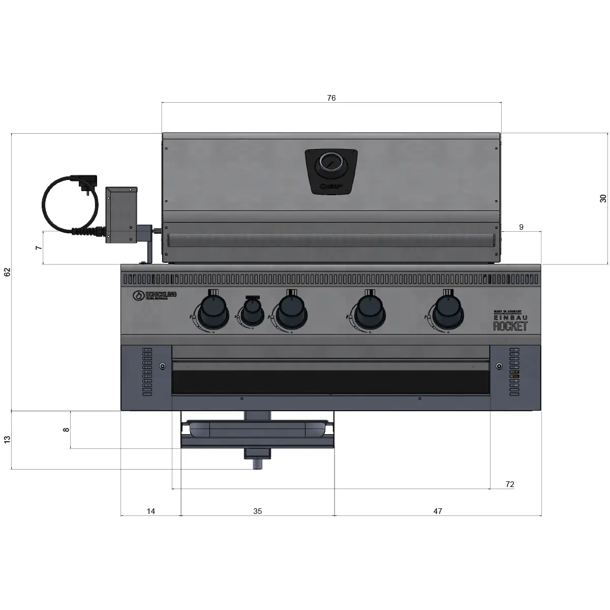 Abmessungen Einbau Rocket