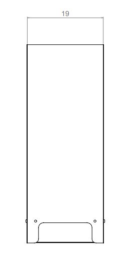 Breite des anzündkamins: 19 cm Breite des anzündkamins: 19 cm